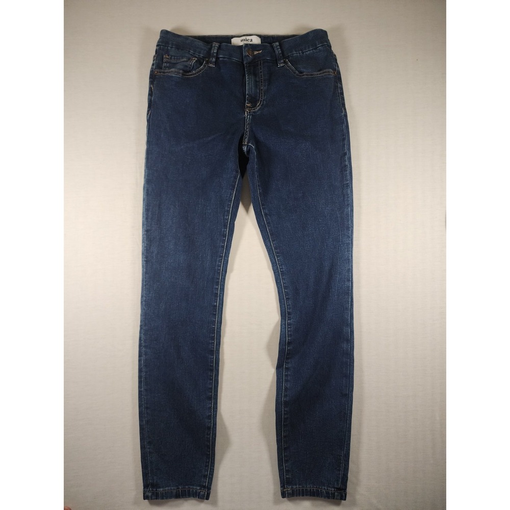Mica Skinny Jeans Jegging Women 27 Dark Wash Blue Stretch Mid Rise Denim Stretch